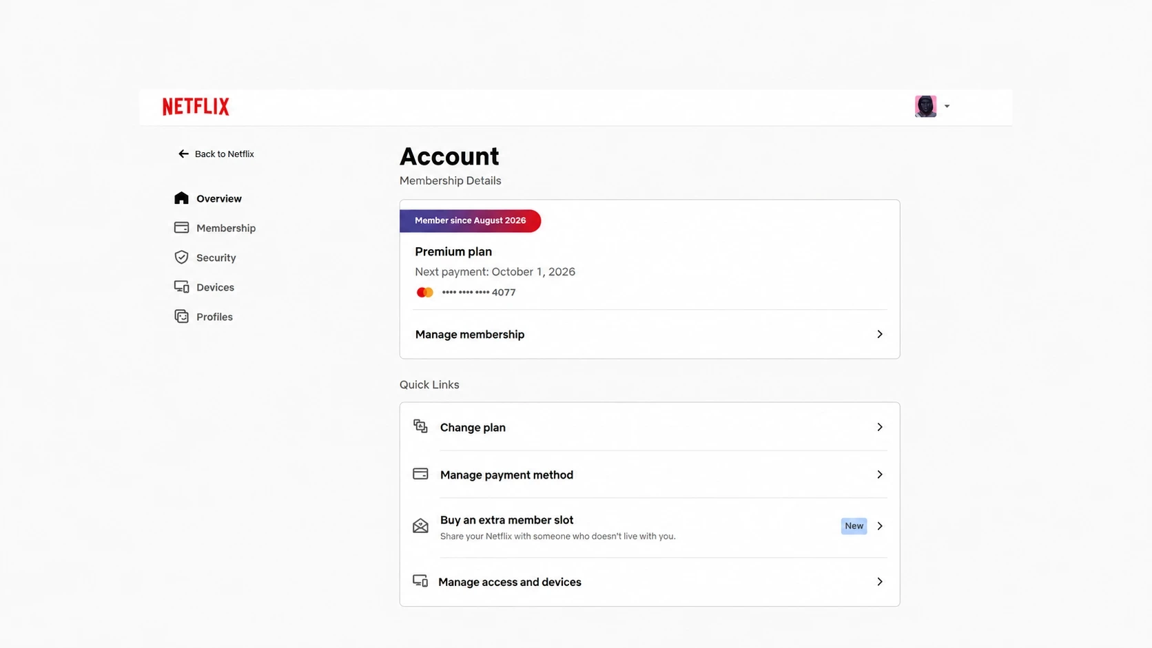 Netflix Lifetime Account